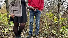 uhh my fat milf mother-in-law's hairy pussy owns this nasty outdoor pantyhose piss fetish