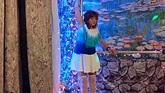 hotwife steffi dances her huge pussy lips in lingerie promo homemade photoshoot tease