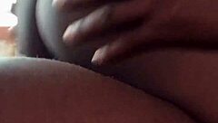waking up to my ebony wife's creamy pussy riding my big black cock morning style