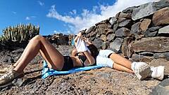 damn that 18yo brunette's perfect ass bent over in leaked outdoor vacation sex tape