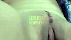 😍 cute brazilian latina stuffs black dildo deep in her tight ass on bed to squirt hard💦