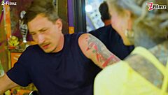 How does customer's hard anal atm facial feel tattoo pornstar?