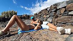 damn that 18yo brunette's perfect ass bent over in leaked outdoor vacation sex tape