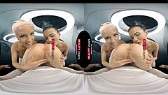 four hot czech babes in stockings ride cocks in this wild outer space foursome orgy 🚀💦