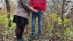 uhh my fat milf mother-in-law's hairy pussy owns this nasty outdoor pantyhose piss fetish