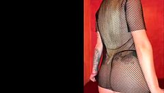 think my new big tits roommate will notice my sexy sleepwear ass tease in the dorm?