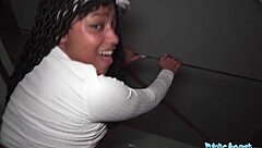 Big Brazilian agent fucks me hard with her tits and ass