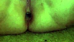 Shoving anal plug deep while g-spot vibrator makes her squirt