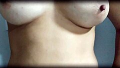 cuckold husband measures his slut housewife's curves completely