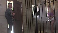 biker unchained the bound blonde slave then pounded her hard in chains