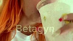 Young Redhead Takes Anal Creampie Deep Inside