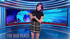 Infomercial Babe Tests Vibrating Toy On Air Live