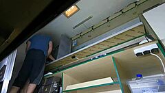 i asked my sexy hostess for a cigarette but her miniskirt got me licking that wet shaved pussy just a bit...