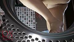Domination hits: housewife SLAMMED in the WASHING MACHINE by kinky master