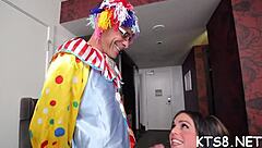 Ladyboy's tight ass stretched wide by monster cock in hardcore anal contest fuck