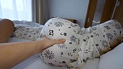 hey check out this pov where naughty petite stepsister rides big cock missionary then takes creampie doggystyle on bed