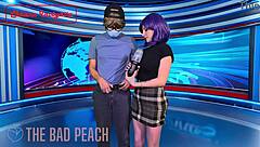 Infomercial Babe Tests Vibrating Toy On Air Live