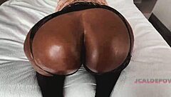 Pa Oils Huge Juicy Big Booty Ass in Latex Gloves for Pov Pounding