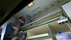 i asked my sexy hostess for a cigarette but her miniskirt got me licking that wet shaved pussy just a bit...