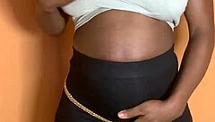 African ebony babe takes rough backshots from monster black cock in tight young pussy