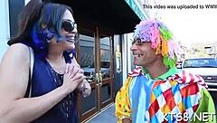 Ladyboy's tight ass stretched wide by monster cock in hardcore anal contest fuck