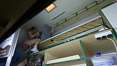 i asked my sexy hostess for a cigarette but her miniskirt got me licking that wet shaved pussy just a bit...