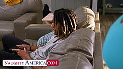 redhead with huge natural tits can't resist friend's boyfriend's bbc - red eviee