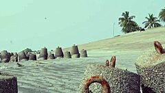 Indian Wife Fucks Ex-Husband On Beach Creampie!