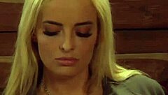 Curvy Big Boobs Lesbian Slave Bound and Kissed