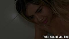 submissive latina teen swallows massive piss load to please her american bf 😩💦