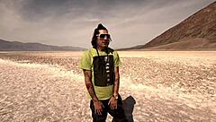 Blonde babe's shaved pussy pounded by monster cock on Mt Whitney downhill!