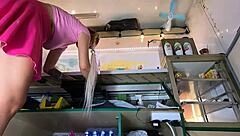 Irresistible Urge to Upskirt Hot Bitch's Pussy at Work