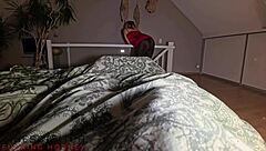 Sexy Business Woman In Shiny Nylon Leggings Tights Pink Silk Gets Boss Cum Doggystyle