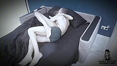 a hidden cam in the hotel room catches his slut wife bent over big cock doggystyle cumshot infidelity lover