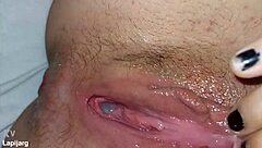 argentinian stepsis pussy overflows with my huge cock creampie inside her tight hole