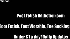 Lick my dirty sneakers clean then suck toes for footjob
