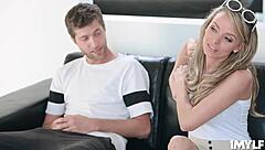 MILF tutor Pristine Edge throats student's monster cock