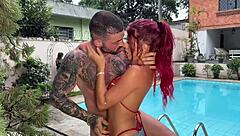 Teasing British Busty Atlanta's Steamy Pussy Craving