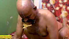 old man destroys two indian girls' asses in forest! first time 3some doggystyle orgasms