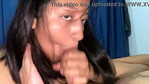 Schoonzus geeft lekkere pijpbeurt thuis