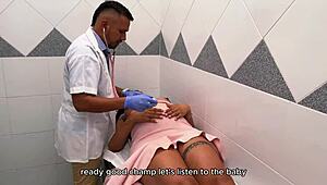 Knullar gravid colombiansk kvinna under läkarundersökning