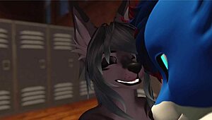 Kan inte sluta knulla den här slynan på gymmet i VRChat