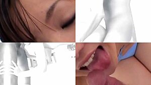 섹시한 마코토 유키아가 란제리 입고 강렬한 크림파이 세션 즐기네