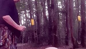 June 25 with my slave at home and in forest