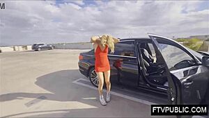 아마추어 금발녀 야외에서 가슴 드러내 자위 흥분돼 😏🔥