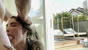 eden ivy moans through rough anal with deepthroat spanking and sloppy cum in casual fun