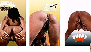 深夜巨尻黒人アフリカ彼女をバックで荒々しくガン突き