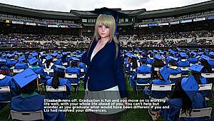 彼女の詰まった金髪のおっぱいを弄ぼう彼女を野放しにして楽しむ