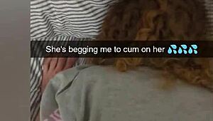 Cheating girlfriend BENT OVER and HUMILIATED on Snapchat, paying debt with ROUGH FUCK