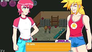 Adik tiri dan kawan rambut merah ditangkap dalam threesome pertama dengan abang tiri.